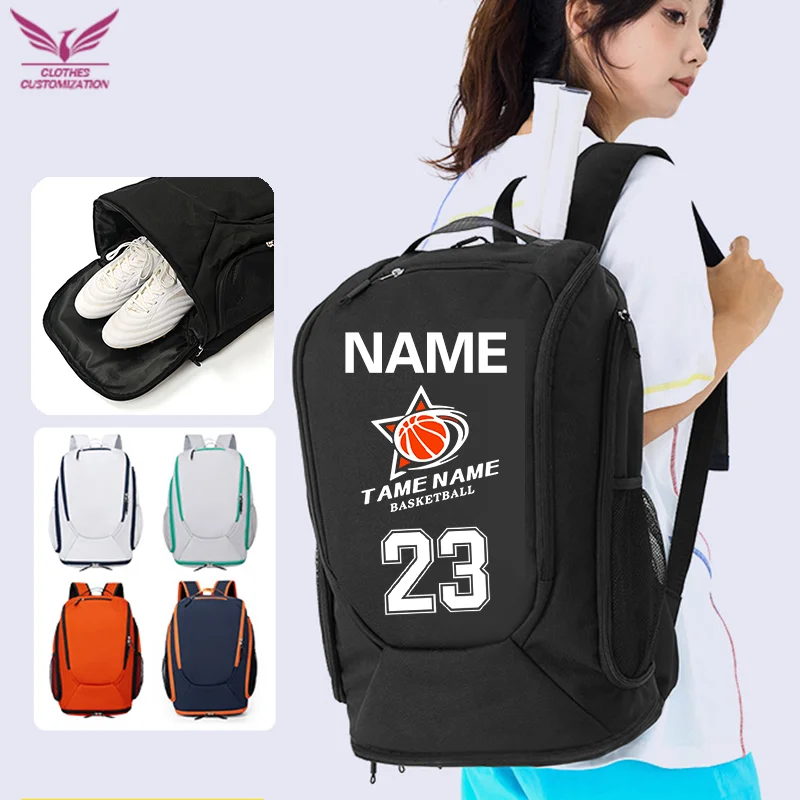 

Custom Basketball Backpack with logo Personalized customization Football Training bag Volleyball Storage Bag Team Match DIY Name