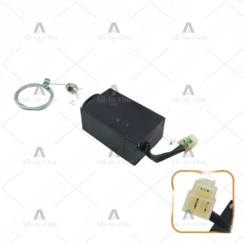 Reinforced Marine Diesel Generator Electronic Controller Solenoid Valve, Large Stroke Shutdown 24V Power-on Pull