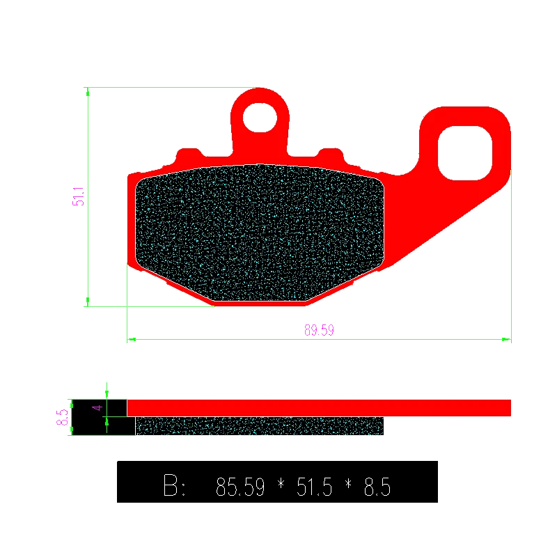 Motorcycle Brake Parts Brake Pads For KAWASAKI ZZR400 ZX400 1993-1999 ZZR600 ZX-6R ZX6R ZX10R ER-6N Rear Motor Brake Disk# FA192