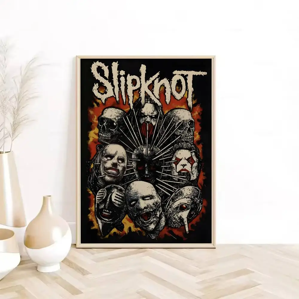 لعبة S-SlipKnotS B-Band شعار R-Retro ملصق HD لزجة جدار مقاوم للماء غرفة المعيشة المنزلي غرفة نوم النوم بار الديكور الجمالي #2