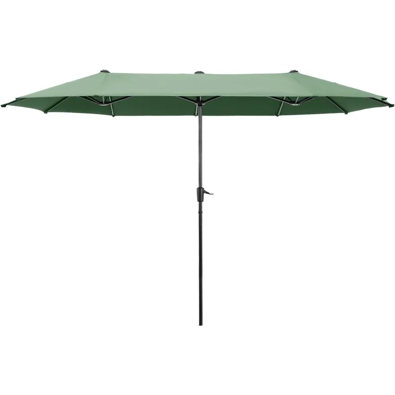 13ft Rectangle Patio Umbrellas, Large Outdoor Umbrella with Crank, Powerful UV Protective, Table Umbrella Outdoor Patio