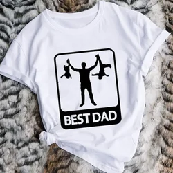 Funny Dad Print Men's T-shirt Daddy Graphic Tee Men's Summer Clothes Short Sleeve Tshirts Best Dad Papa Tee Tops Men's Outfits