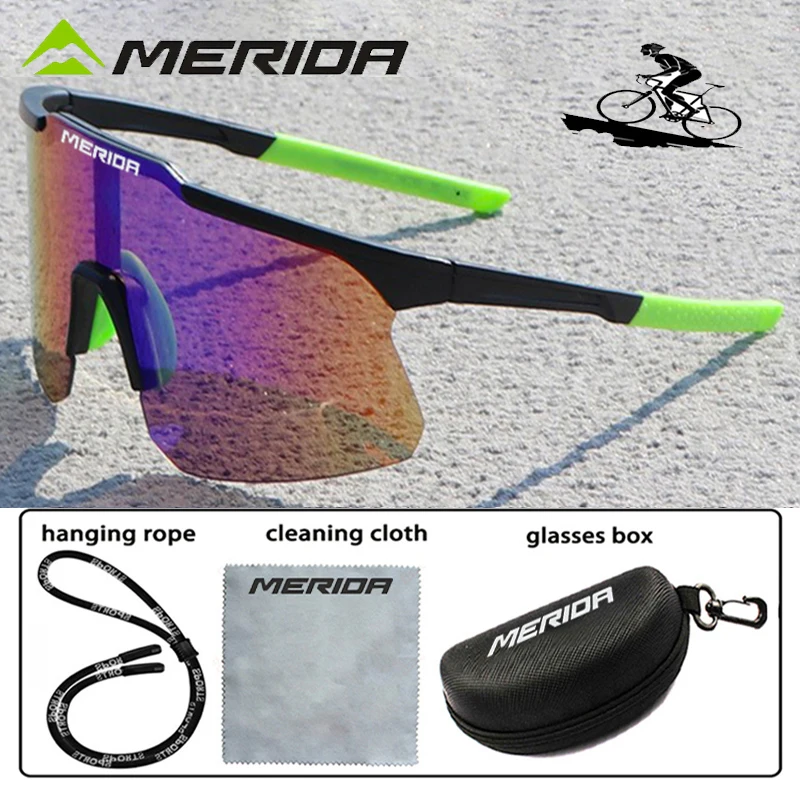 Merida cycling Sunglasses Outdoor Lenses With Case Women Men Sports Glasses UV400 Riding Eyewear Mountain Bike Road Bicycle