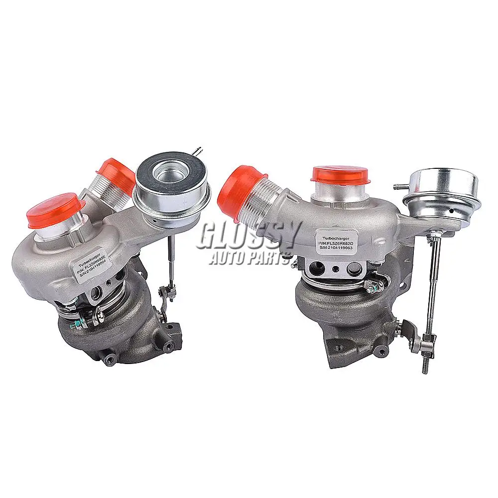 AP03 2PCS Left + Right Side Turbochargers for Ford F150 F-150 2.7L V6 Engines 2015-2017 FL3Z6K682D FL3Z6K682E