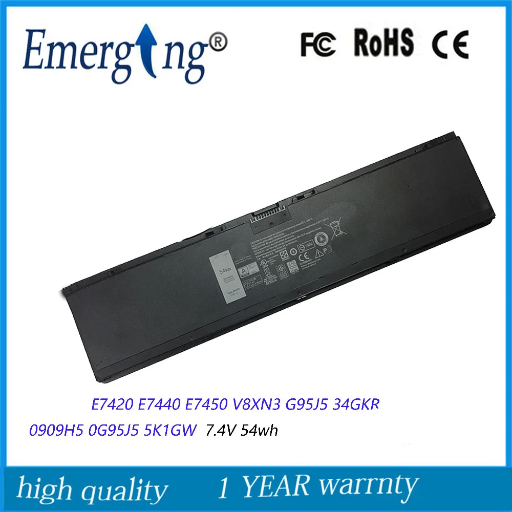 7.4V 54WH 3Rnfd Originele Laptop Batterij Voor Dell Latitude E7420 E7440 E7450 V8XN3 G95J5 34GKR 5K1GW