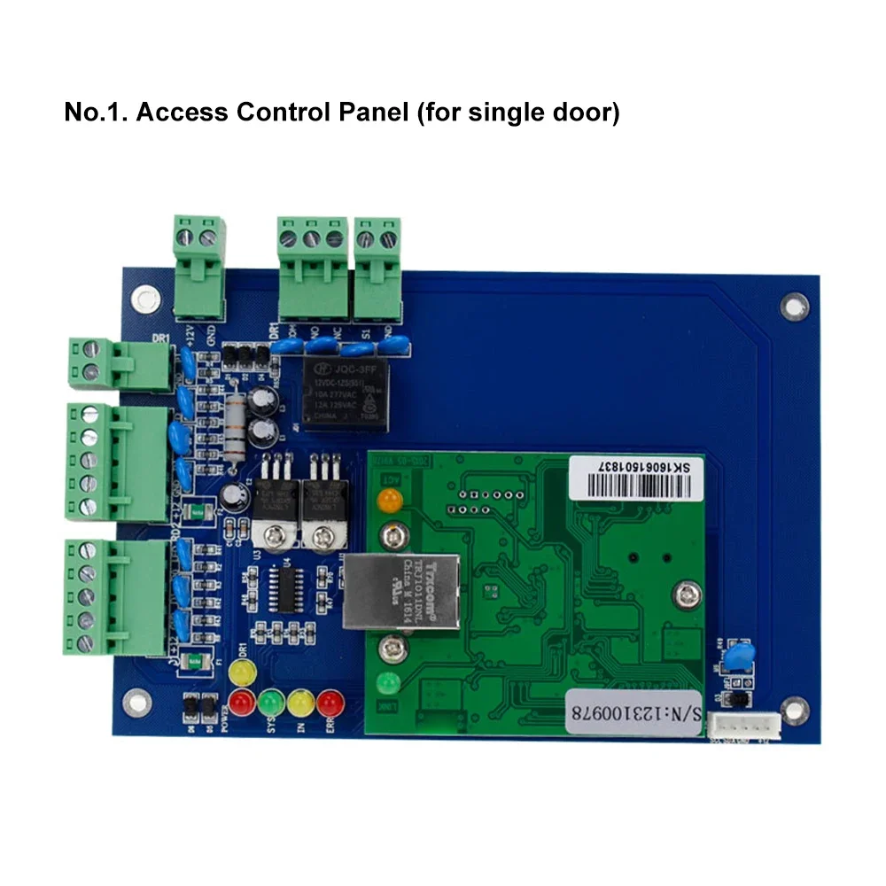 4-deurs toegangscontrolesysteem Core Control-componenten met 110V-240V voedingskast en TCP/IP netwerktoegangscontrolepaneel