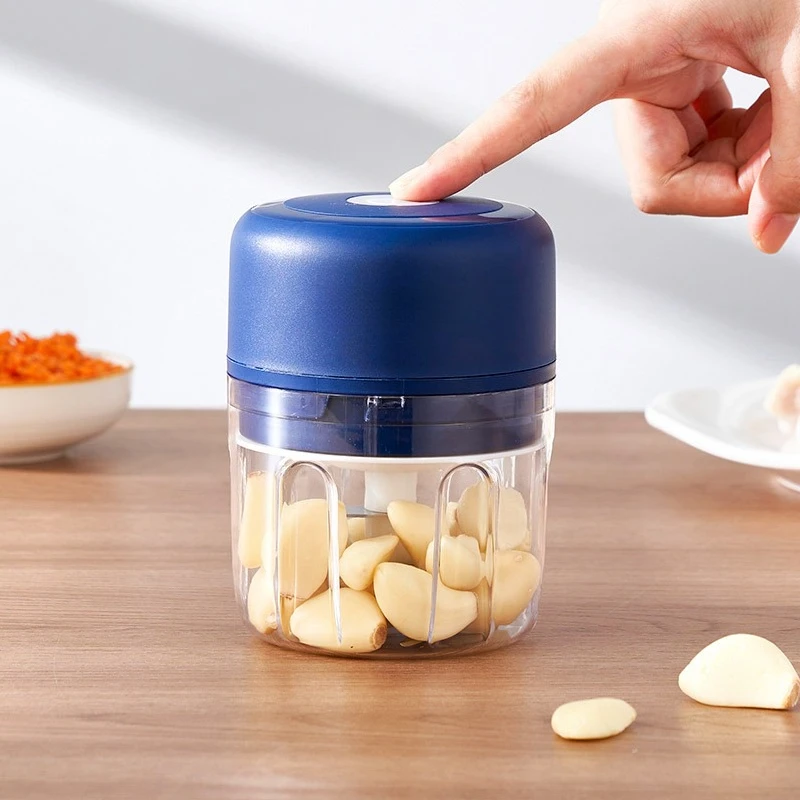 Portable Electric Garlic Chopper Automatic Rechargeable Mincer Easy Clean Multi-purpose Food Processor Vegetable Meat Grinder