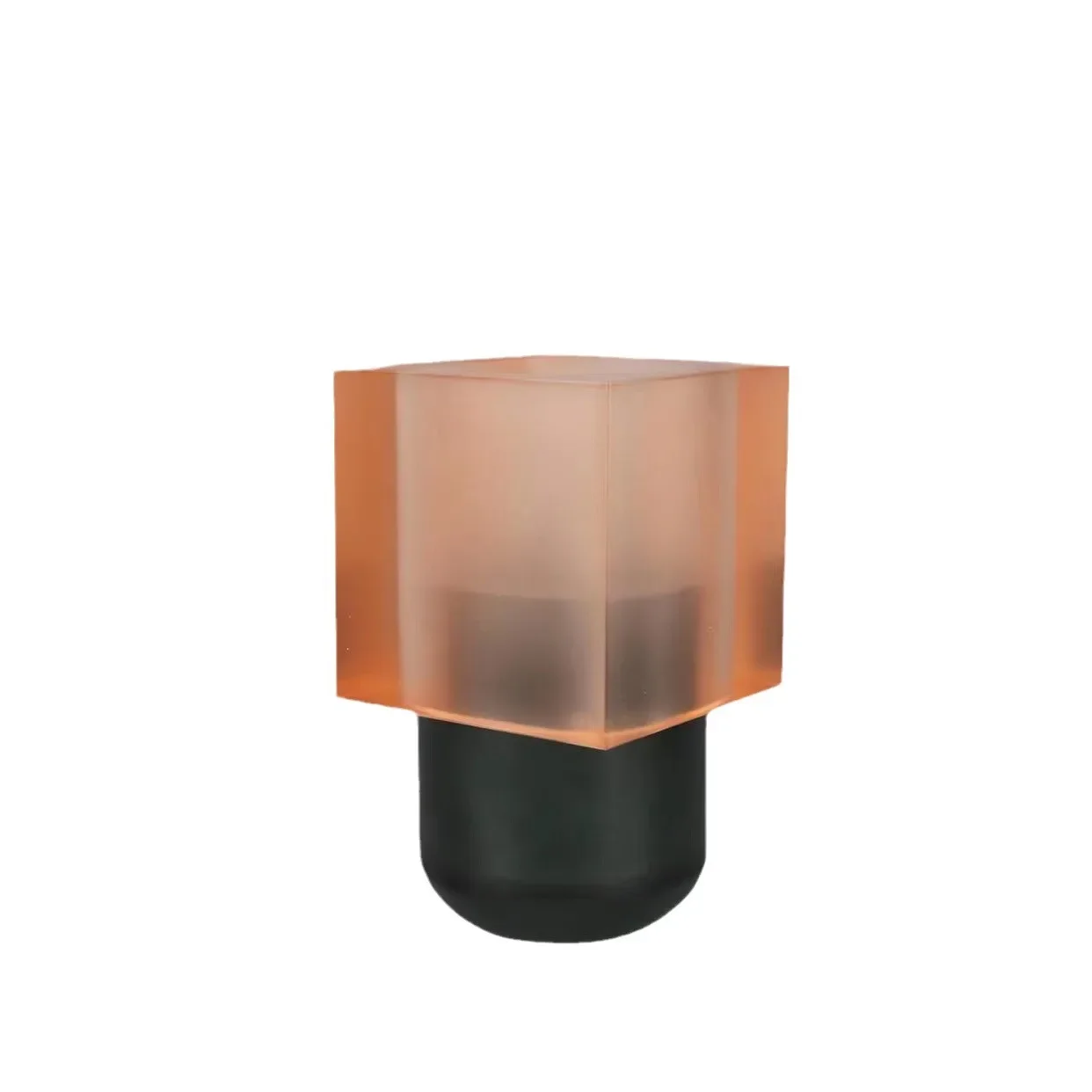 Modern light luxury crystal geometric crystal vase, hotel model room coffee table home crystal ornament