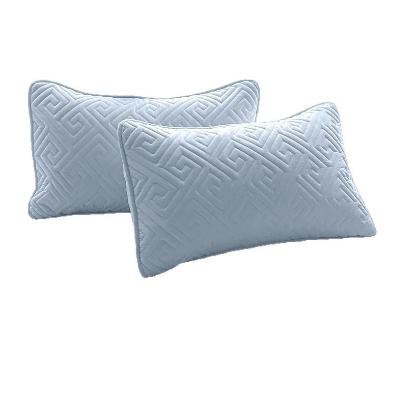 Solid color anti-head oil yellowing breathable pillowcase washable and washable household isolation layer pillowcase
