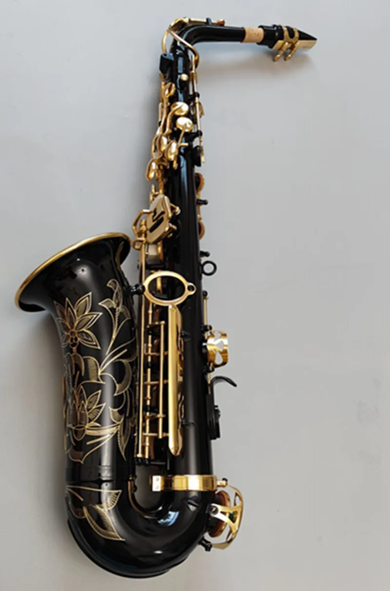 العلامة التجارية اليابانية YAS-82Z ألتو الساكسفون الأسود الإلكتروني آلة موسيقية مسطحة المهنية مستوى اللعب مع الملحقات هدية #1