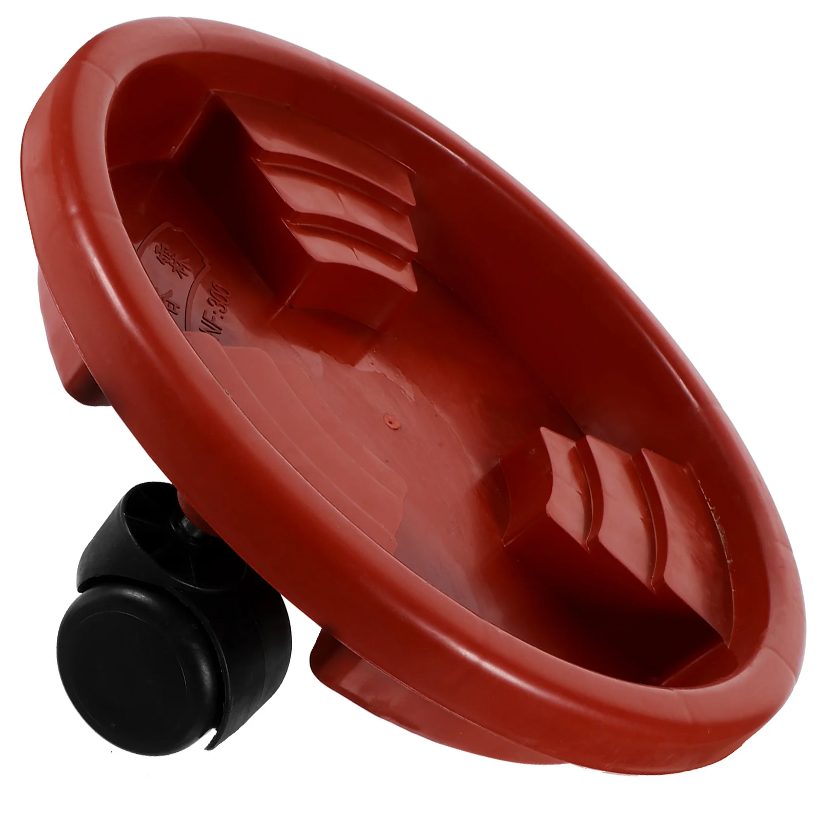 

Round Resin Plant Stand Caddie Red Premium Durable Non-Slip Flower Pot Tray Saucer for Indoor Outdoor Heavy Plants with Rotating