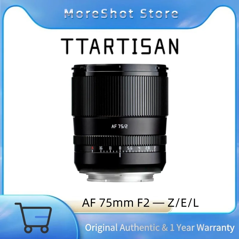

TTARTISAN AF 75mm F2 Full Frame Large Aperture Auto Focus Prime Lenses for Snoy E-Mount Nikon Z Leica Panasonic L