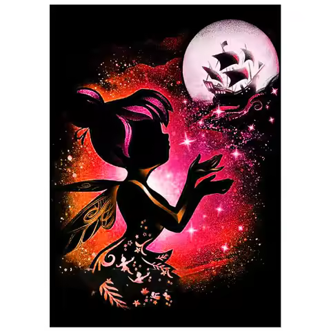 AB diamond cross stitch Cartoon Tinker Bell 5D DIY diamond embroidery rhinestone painting diamond painting