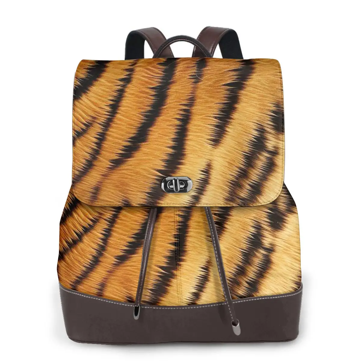 Tiger Skin Bookbag School Student Bags Hiking Travel Daypack for Women Fashion Derma Backpack