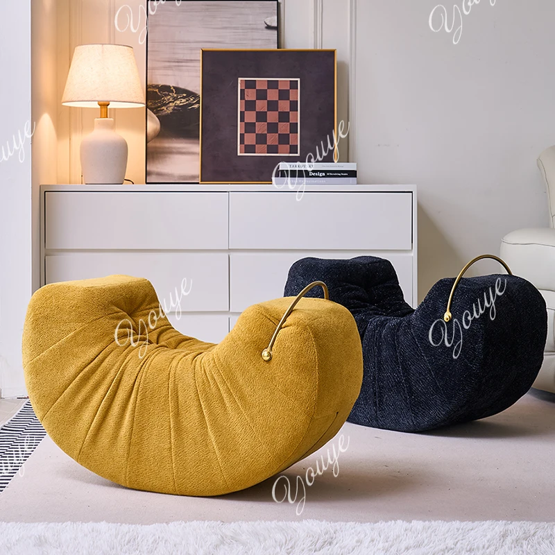 

Nordic Designer Bean Bag Sofas Leisure Chair Bedroom Modern Simple Lazy Sofa Cream Style Living Room Furniture Divano Letto FYBS