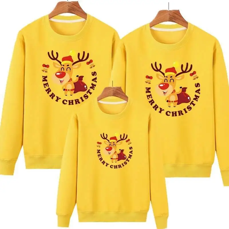 Christmas Squad Matching Sweatshirts Family Christmas Squad Daddy/Mommy/Brother/Sister Cartoon Sweater Cute Gift Holiday Outfits