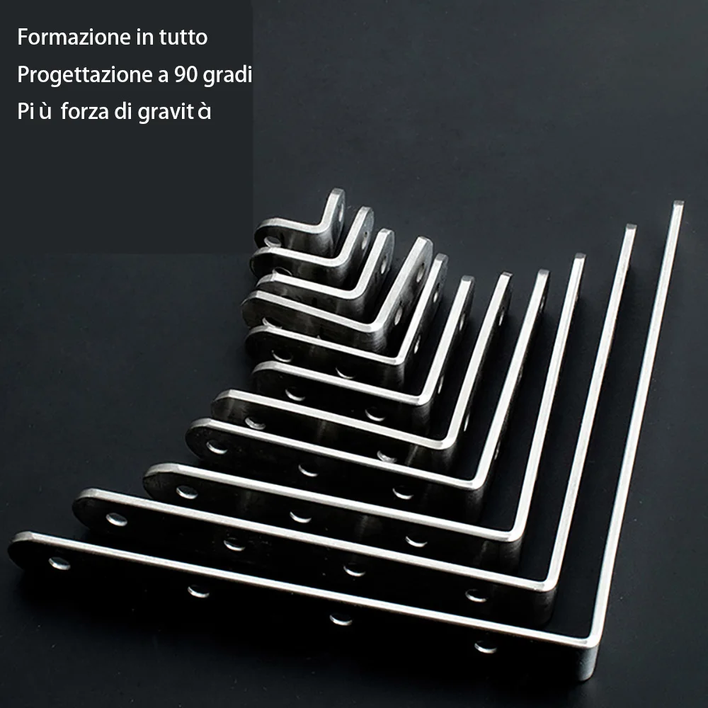 4pcs/2pcs Repair Fixed Bracket Thickened Stainless Steel Corner Code Suitable For Cabinet Bed Table And Chair Bracket Fixing Too