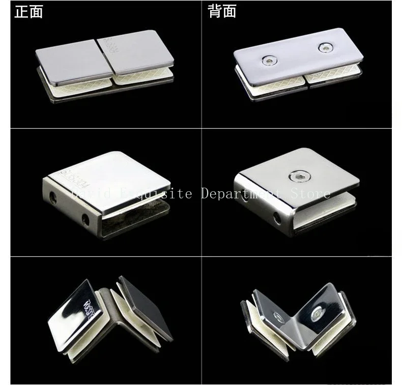 304 Stainless steel  Square  glass clamp,shower retaining clip,finish mirror surface,never rust, many shape,bathroom accessories