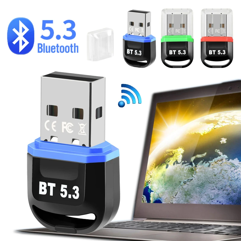 USB Bluetooth 5.3 5.0 Adapter Wireless BT 5.1 Receiver Dongle USB Adapter Bluetooth 5.3 Receiver Transmitter For PC Laptop