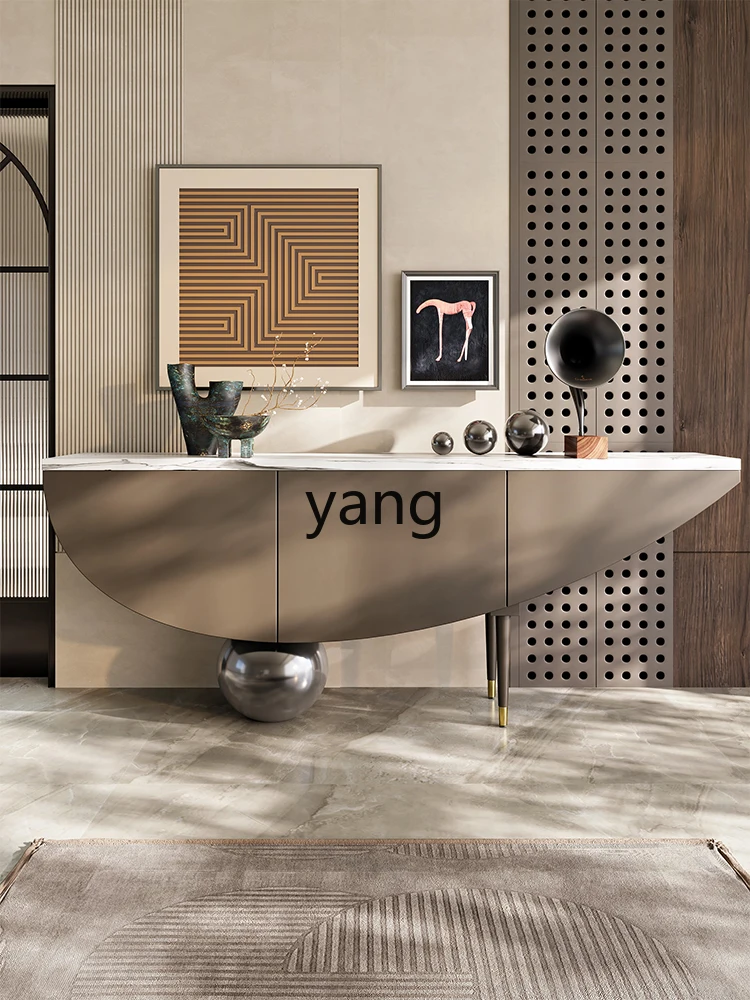 LH home entrance cabinet villa living room against the wall strip case special-shaped storage entrance table