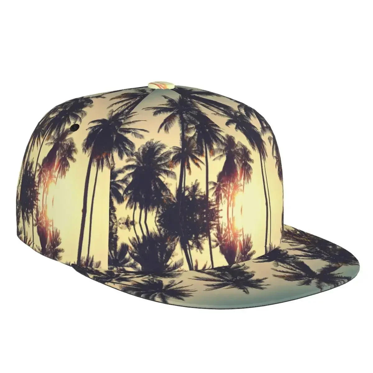 Palm Trees 3D Print Baseball Cap Casual Sun Hat Elegant Ethnic Style Fashion Stage Hip Hop Women Men