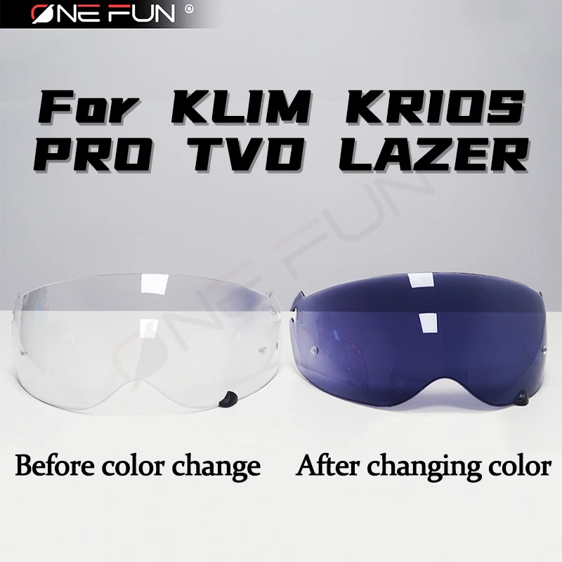 خوذة دراجة نارية فوتوكروميك مضادة للأشعة فوق البنفسجية عدسة قناع لـ KLIM KRIOS PRO TVD LAZER خوذة الشد قناع الملحقات درع