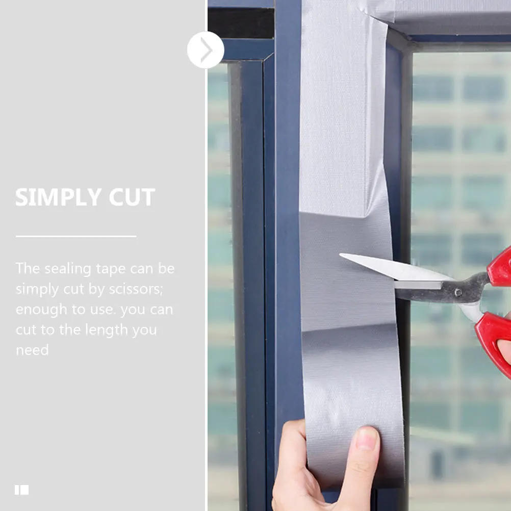 

2Pcs Waterproof Window Sealing Tape Windproof Adhesive Door Gaps Stopper Heavy Duty Bathroom Seam Tape Seam Decal Bathroom Tool