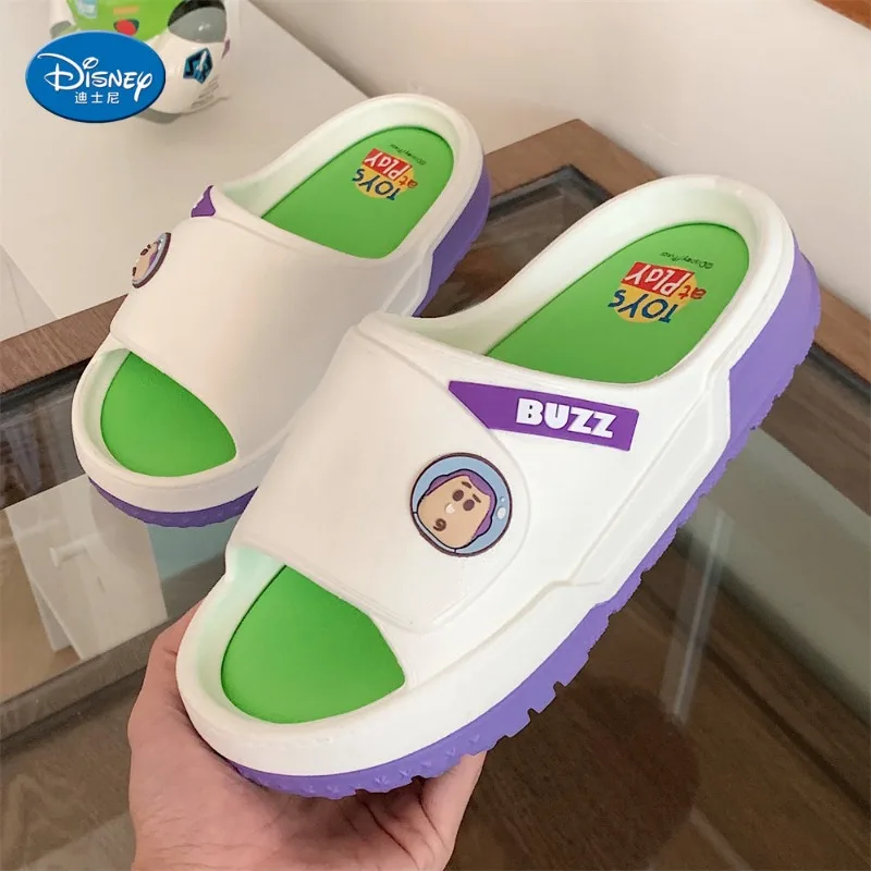 Disney Summer Baby Boy sandalo punta chiusa Kid Cartoon Toy Story Buzz Lightyear Print Slipper antiscivolo Girl Sport Soft Beach Shoes