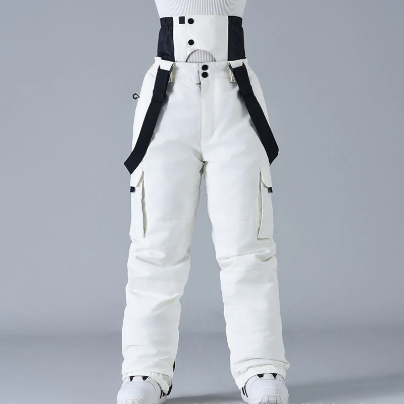 Adulto, uomo e donna, pantaloni da neve con protezione in vita, pantaloni da snowboard, abbigliamento da sci, pantaloni da tuta da sci, pantaloni da snowboard