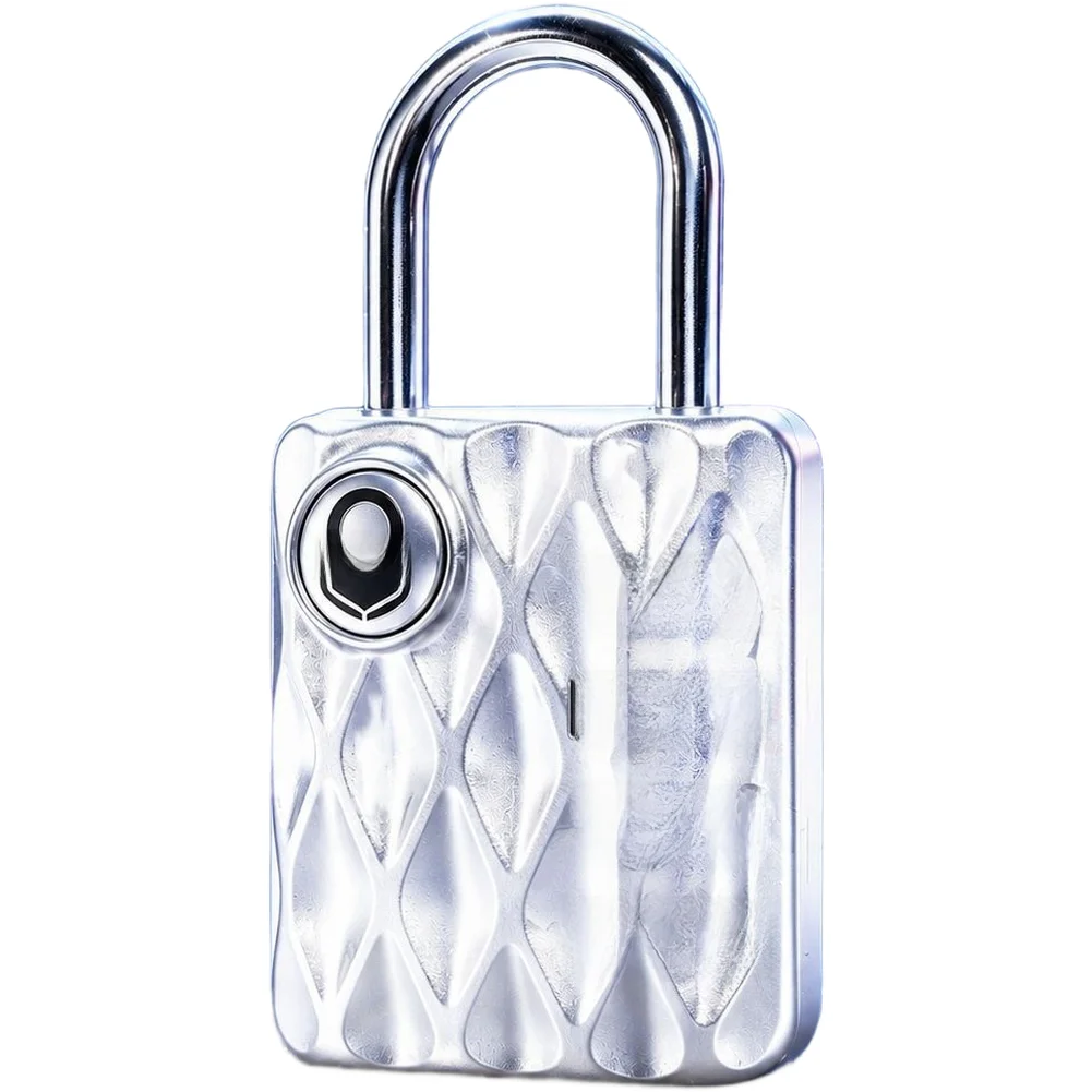 4 Digit Combination Lock Zinc Alloy Padlock For Travel Luggage Backpack Gym Locker Security Anti-Pry Deep Black