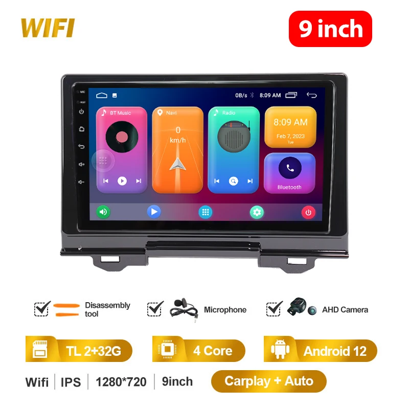 For Honda Vezel HRV XRV WRV 2021 -2024 Car Radio Multimedia Video