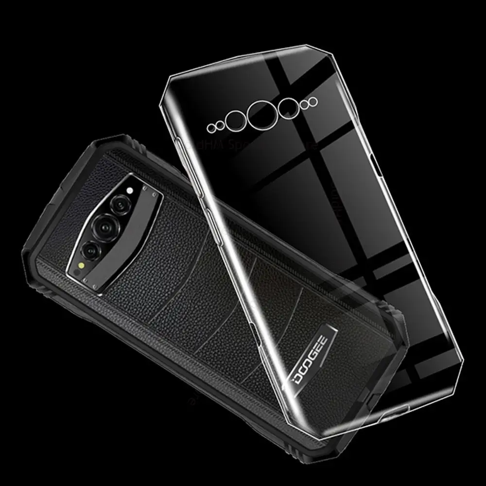 Capa para doogee v30t v30 v20 claro transparente caso de silicone macio para doogee s100 s99 s96 pro ultra fino claro capa de telefone funda