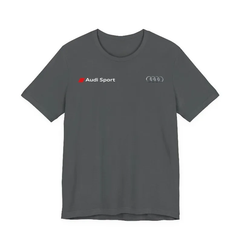 Summer Trend Official Authorized Men's Audi Sport Logo T-shirt | Slevee Racing Sports Pattern T-shirt for Car Enthusiasts view 2