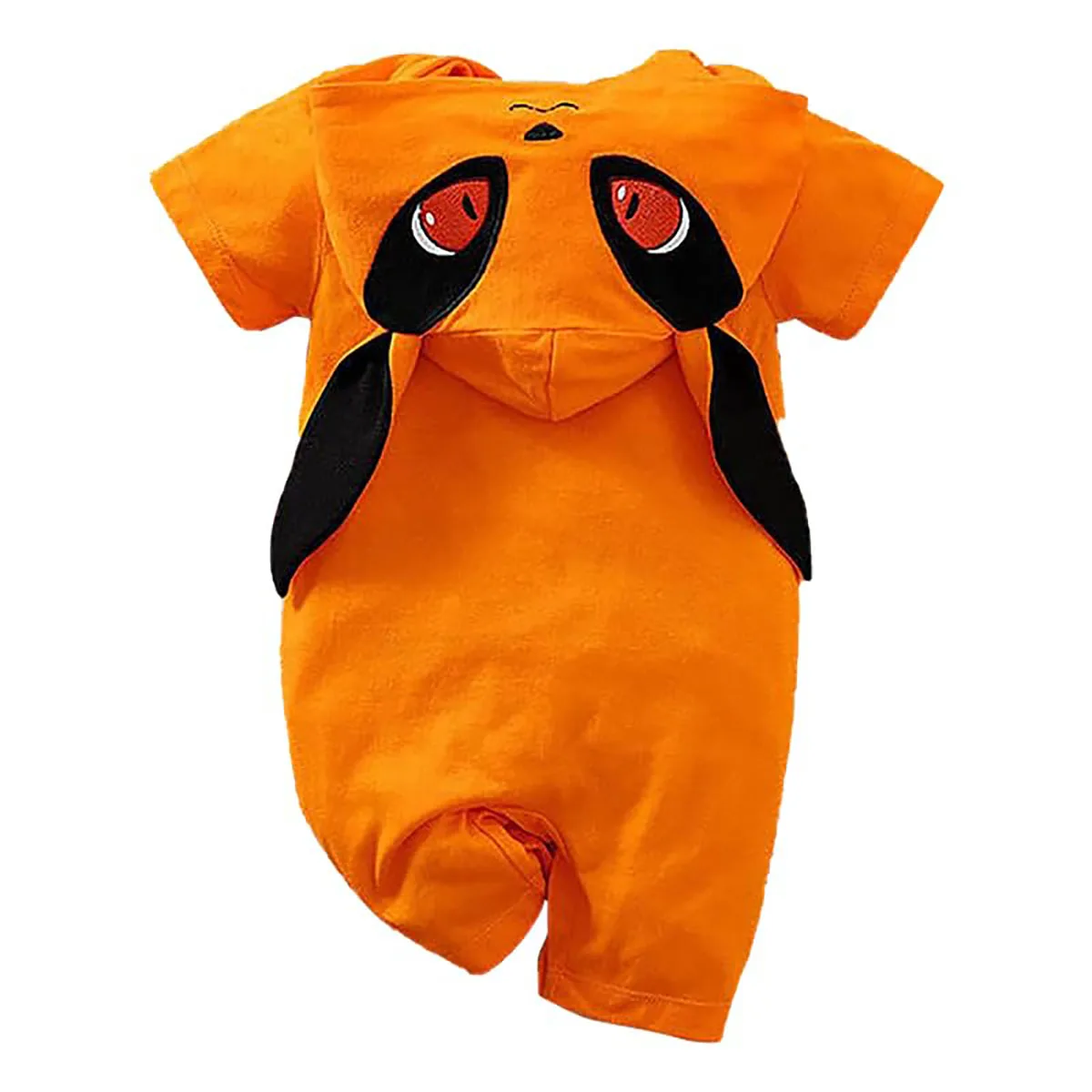 IURNXB Cute Baby Cotton Romper Hooded Newborn Short Sleeve Romper Infant Anime Onesie Cosplay Costume Outfit Clothes 0-24M