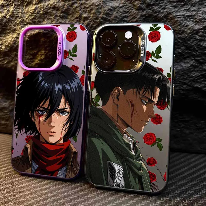 Attack on Titan Anime Cover For Apple iPhone 17 Air 16E 16 15 14 13 12 mini Pro Max Plus Colorful Phone Case