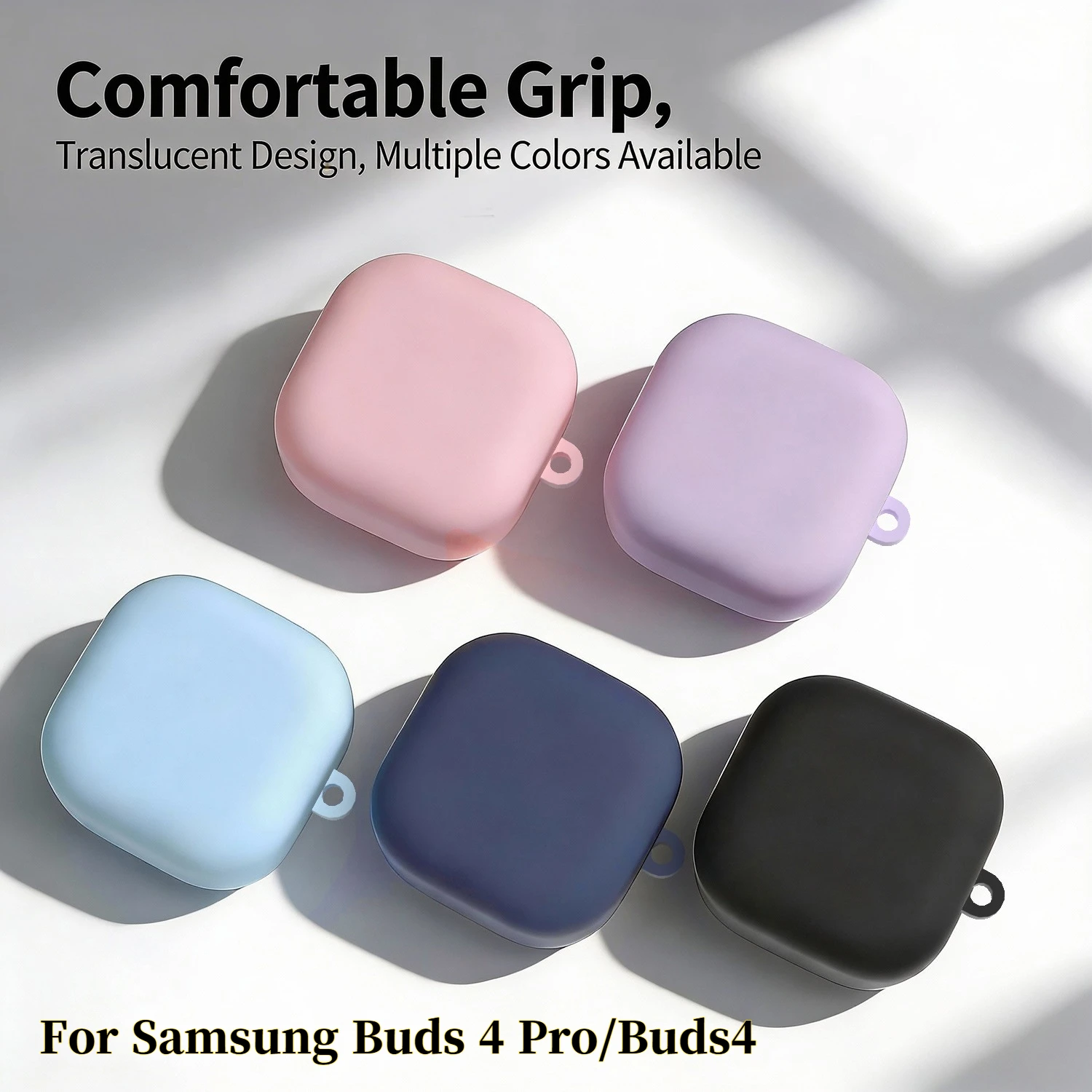 

2026 Cover for Samsung Galaxy Buds 4 Pro Silicone Protective Headphone Case with Keychain for Galaxy Buds 4 Funda