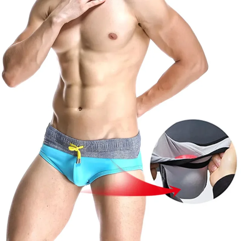 

U Convex Boxer Sissy Panties Gay Underpants Big Pouch Boxershorts Penile Hole Briefs Male Large Bag Underwear Men Pantaion Thong