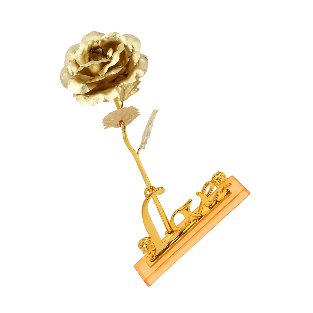 

Eternal Desktop Color Alloy Gift Home Office Alloy Rose Party Bar Photo Prop Rose Desktop nament Decoration Gift Idea