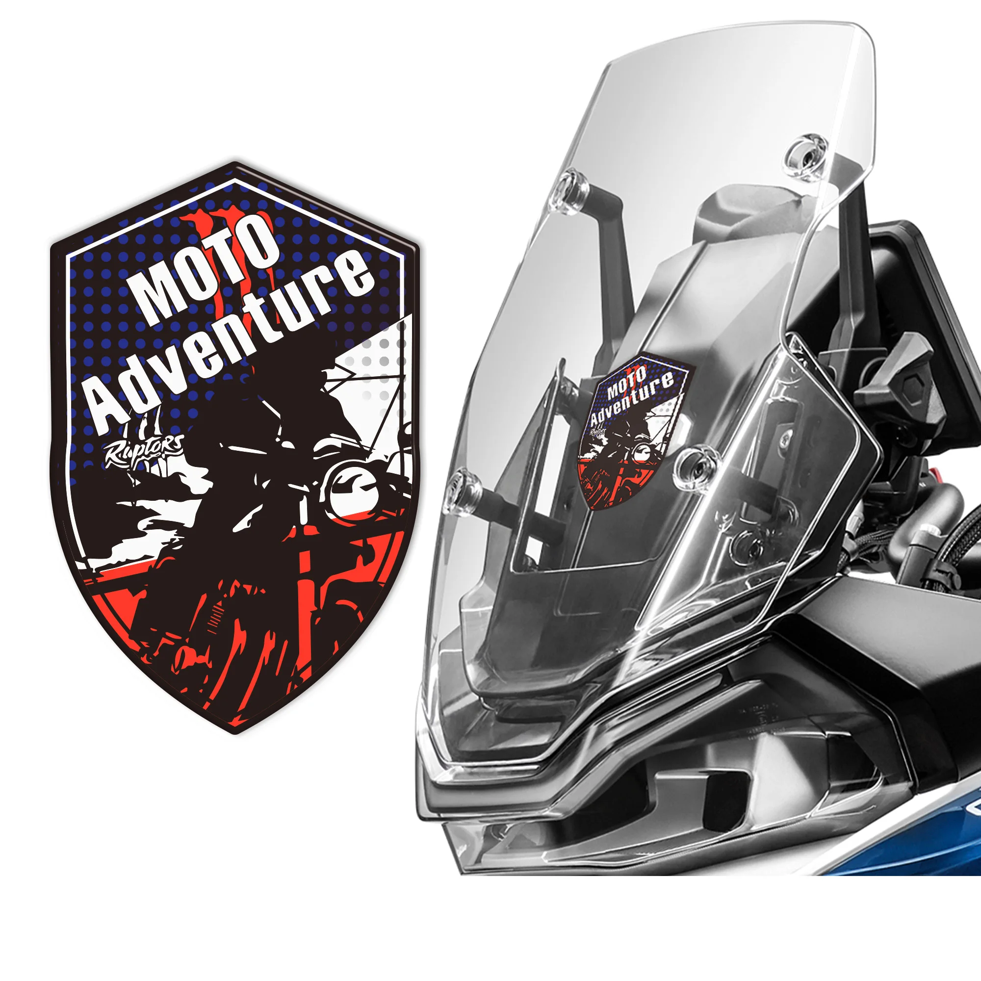 Motorcycle Stickers Decals Adventure Badge Emblem Tank Pad Stickers Luggage Decals