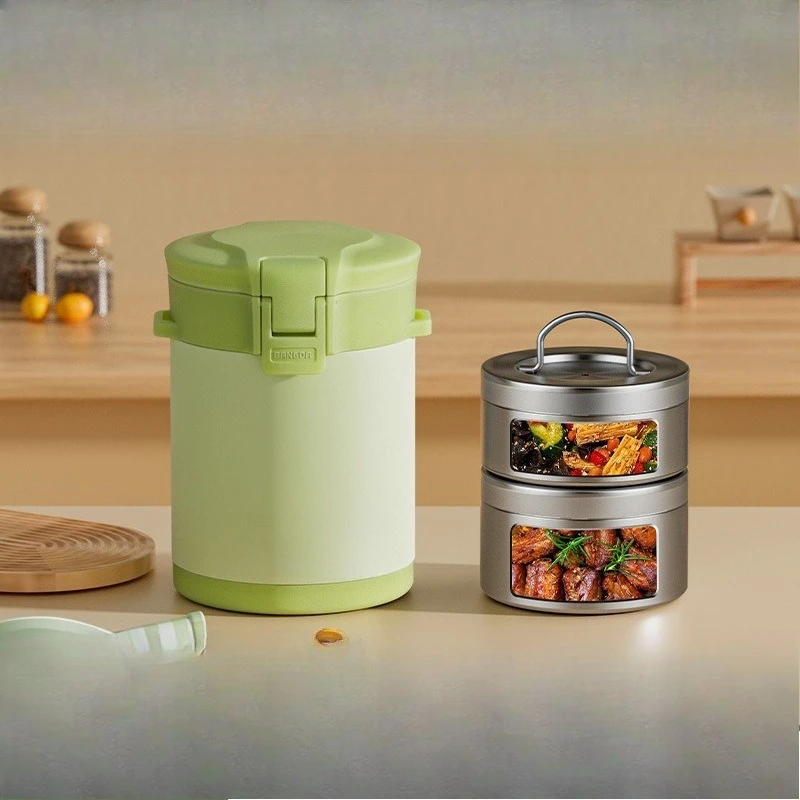 

Student hour bucket multi-layer super long thermal insulation lunch box large capacity 316 winter new office workers