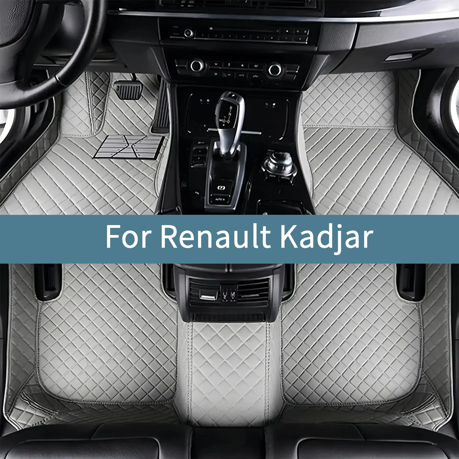 

Автомобильные коврики для Renault Kadjar 2015 2016 2017 2018 2019 2020, водонепроницаемый полный комплект напольных ковриков для автомобилей, аксессуары