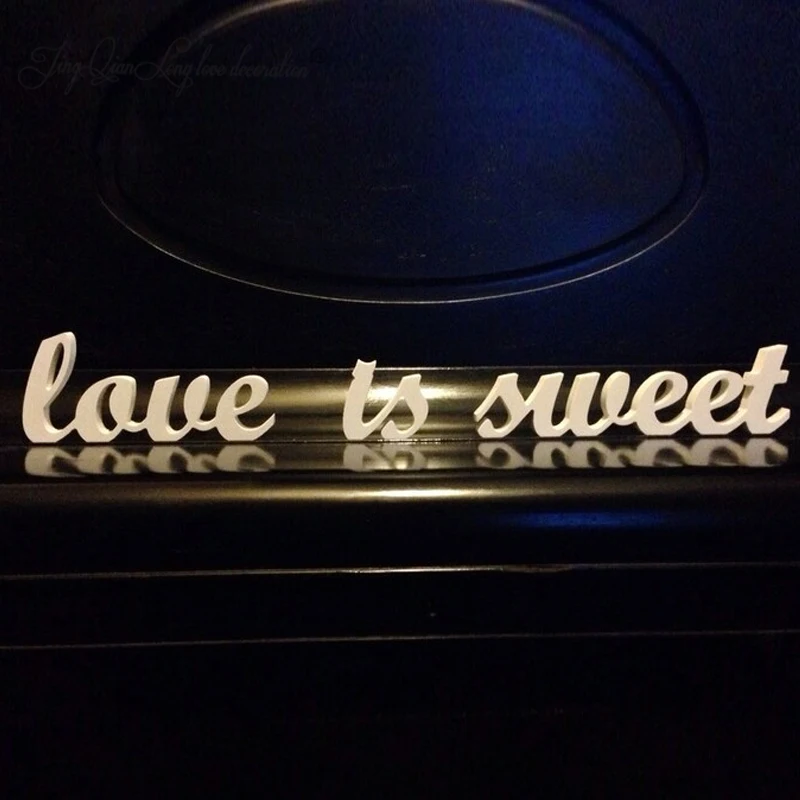 Love IS SWEET Wooden Letters for Wedding Decoration, Wedding Sign, Free Shipping image 2