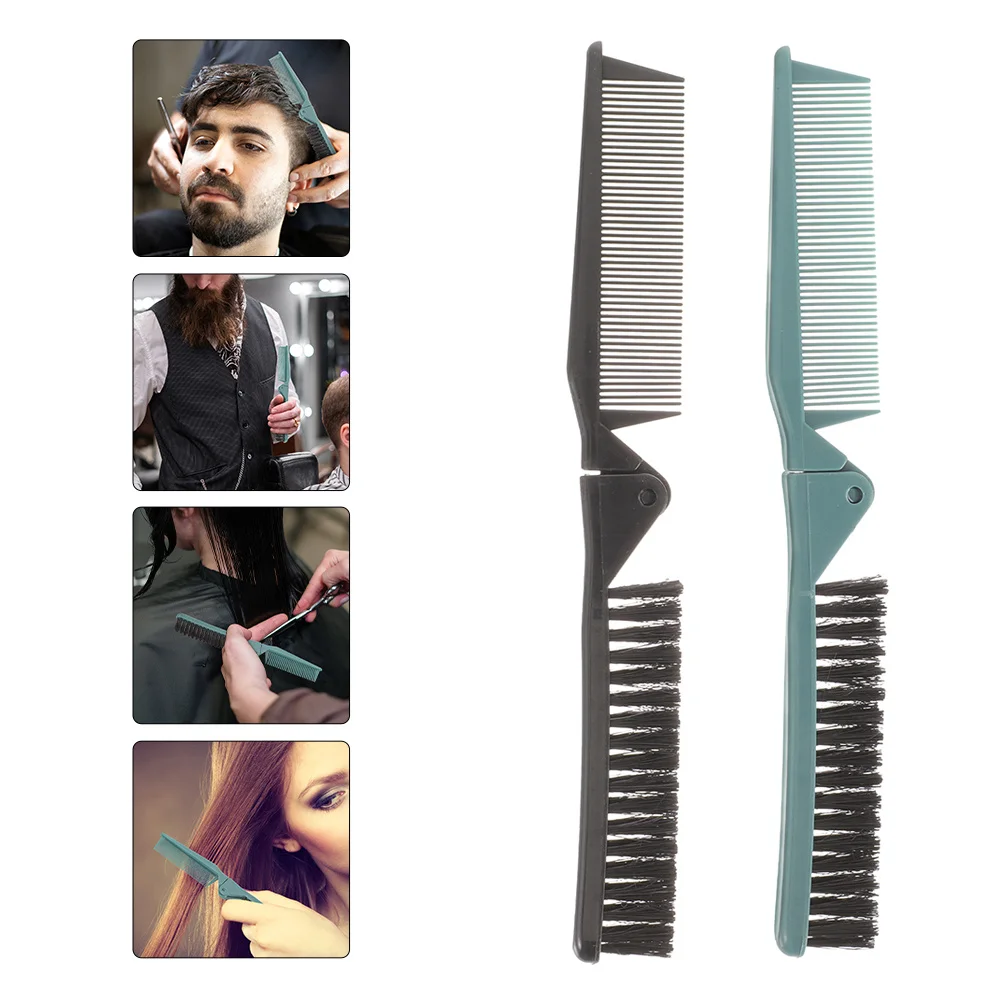 

4Pcs Folding Comb Portable Travel Hair Brush Compact Detangling Combs for on-The-Go Styling Suitable for All Hair Types Women