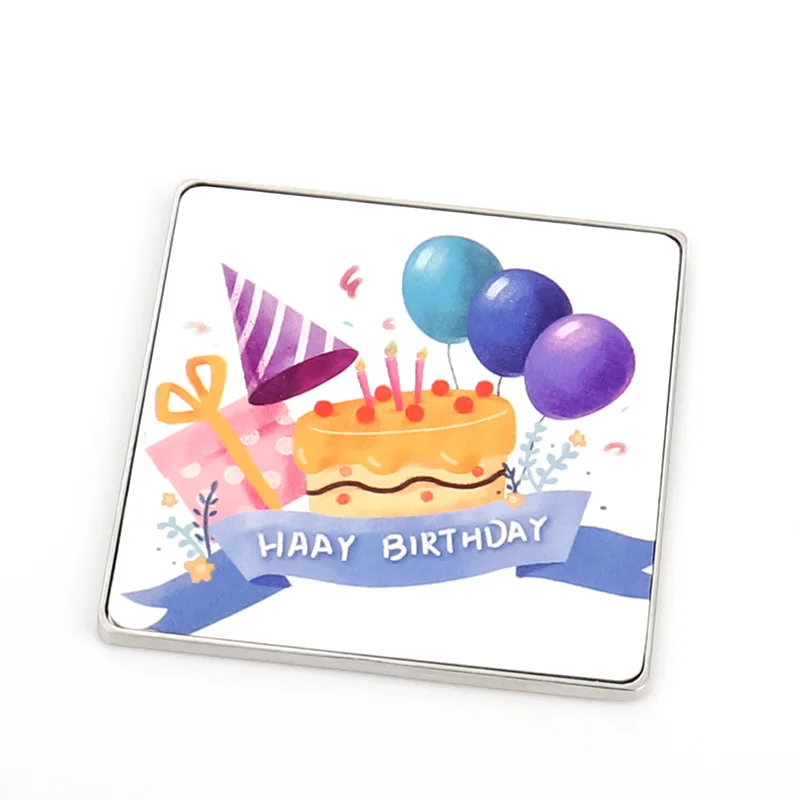 12 stks/partij Geheugen Sublimatie Metalen Koelkastmagneet Koelkastmagneten Blanks Voor Keuken Magnetron Decor