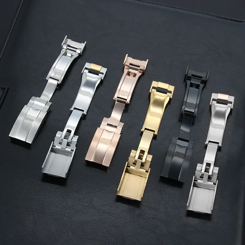 9x16mm 9x9mm Stainless Steel Buckle for Rolex Daytona Submariner GMT Metal Adjust Fine-tuning Pull Watch Clasp Buckle Accessory