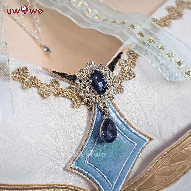 EN STOCK UWOWO Genshin Impact exclusivo Fanart Focalors vestido disfraz Cosplay