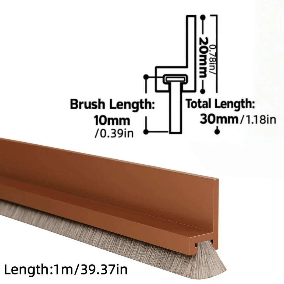 Door Bottom Seal Strip, Windproof Strip, Dustproof Strip, Mosquito And Ant Prevention, Door Gap Soundproof Strip, Anti-theft Doo