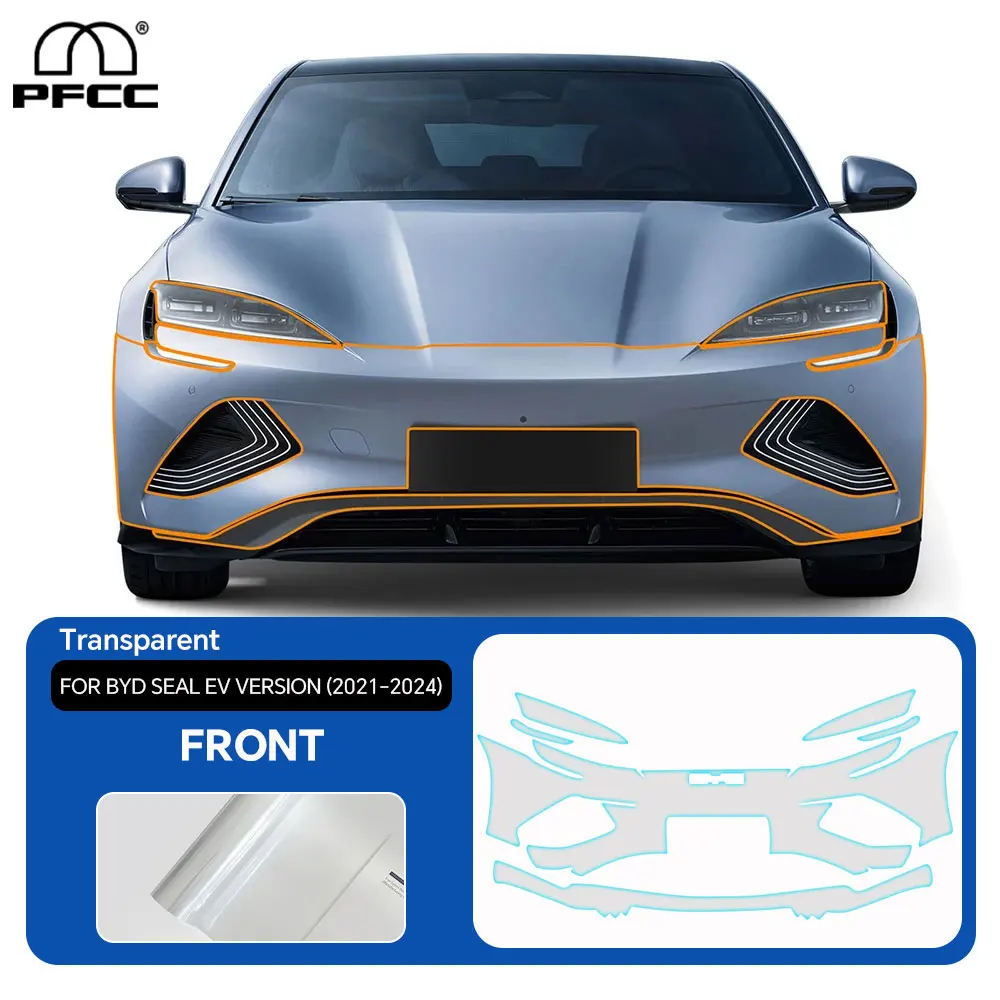 

For BYD Seal EV Version 2021 2022 2023 2024 TPU Protective Rear Bar Film Car Body Sticker Anti-scratch Protective PPF Accessorie