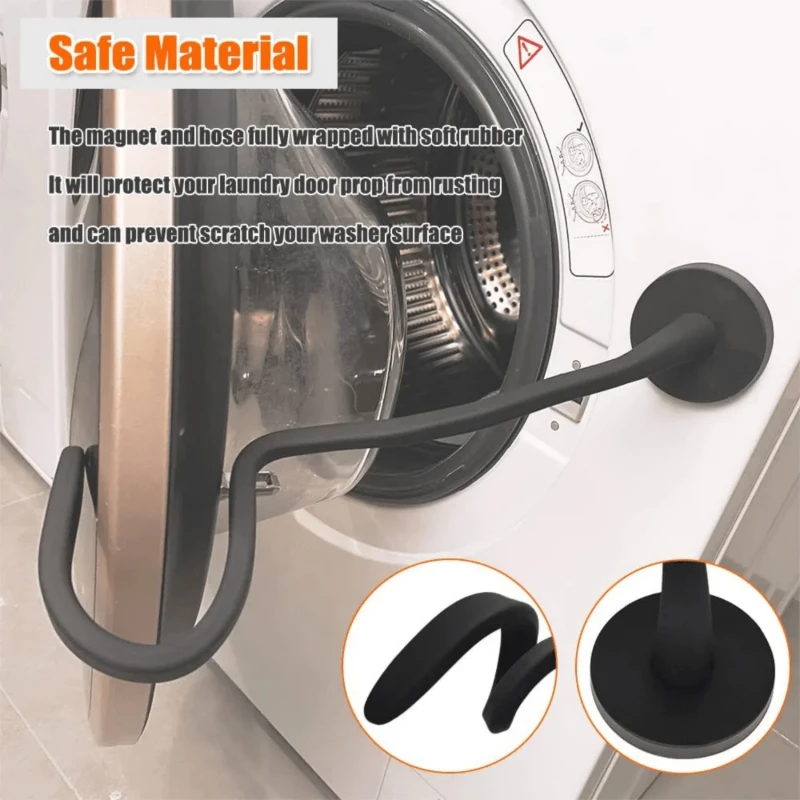 Front-loading Washing Machine Door Strong Magnet Bracket Serpentine Shaped Magnetic Washing Machine Door Silicone Bracket