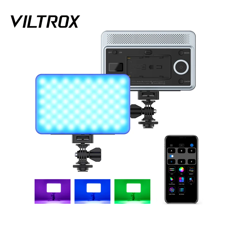 

VILTROX Sprite 15: 18-ваттная двухцветная светодиодная панель с регулируемой яркостью. Мягкий свет для видео и TikTok. Аккумулятор в комплекте